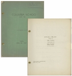 Moe Howards 32pp. Script Dated April 1937 for The Three Stooges Film Cash and Carry, With Different Working Title -- Annotations in Moes Hand & 2 Additional Pages of Script Changes -- Very Good